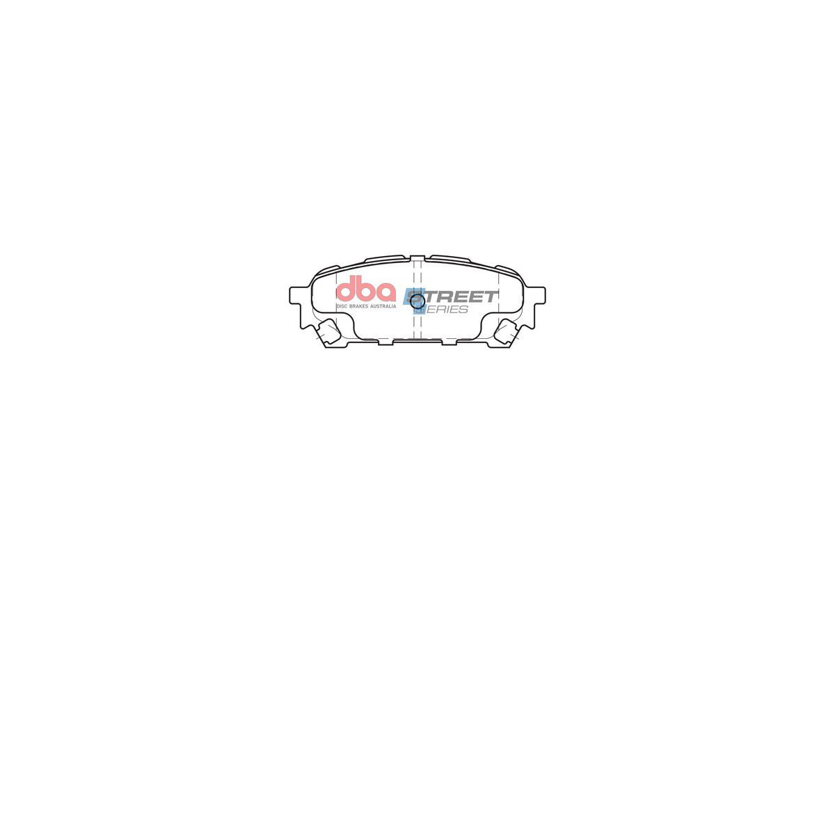 DBA Street Series Brake Pad Set Rear DB1672SS