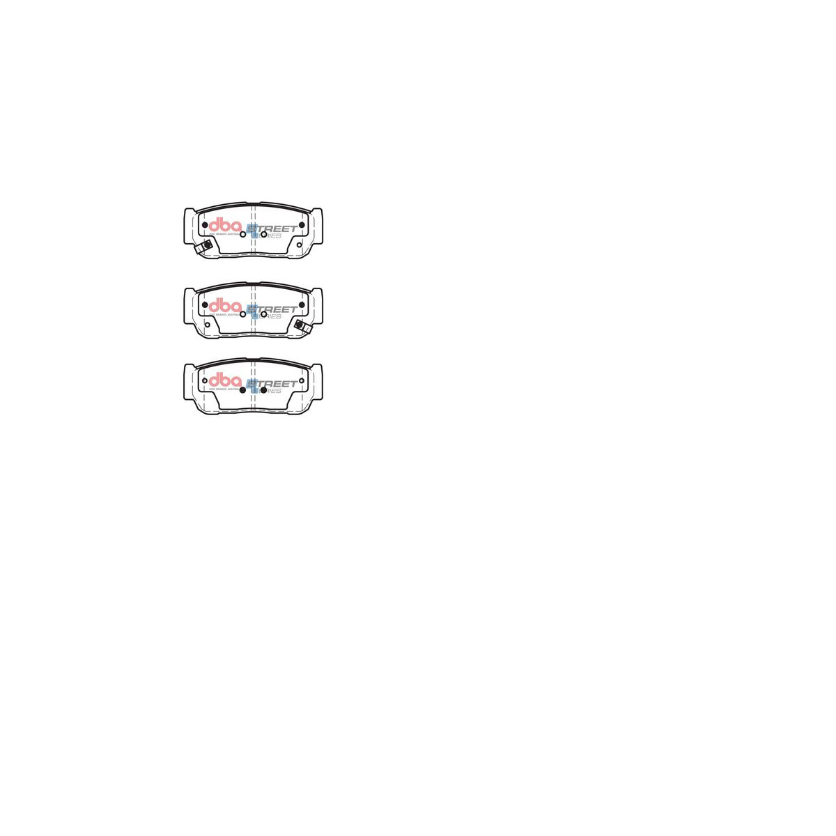 DBA Street Series Brake Pad Set Rear DB1673SS