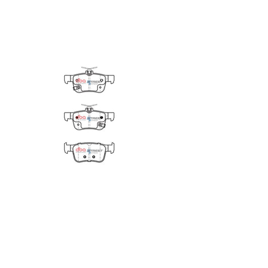 DBA Street Series Brake Pad Set Rear DB2429SS
