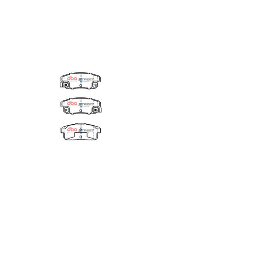 DBA Street Series Brake Pad Set Rear DB1671SS