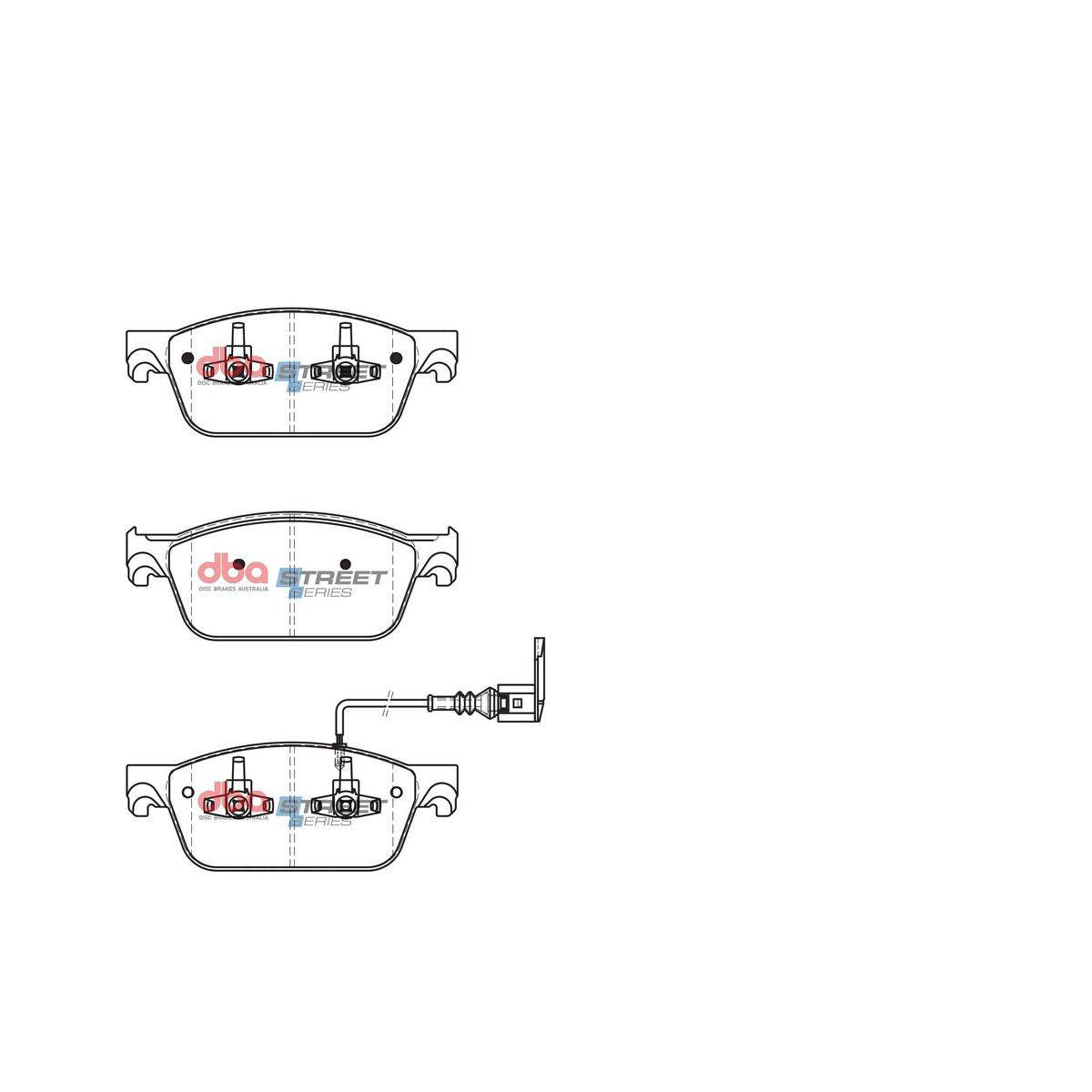 DBA Street Series Brake Pad Set Front DB2200SS