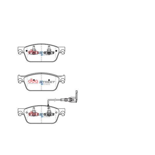 DBA Street Series Brake Pad Set Front DB2200SS