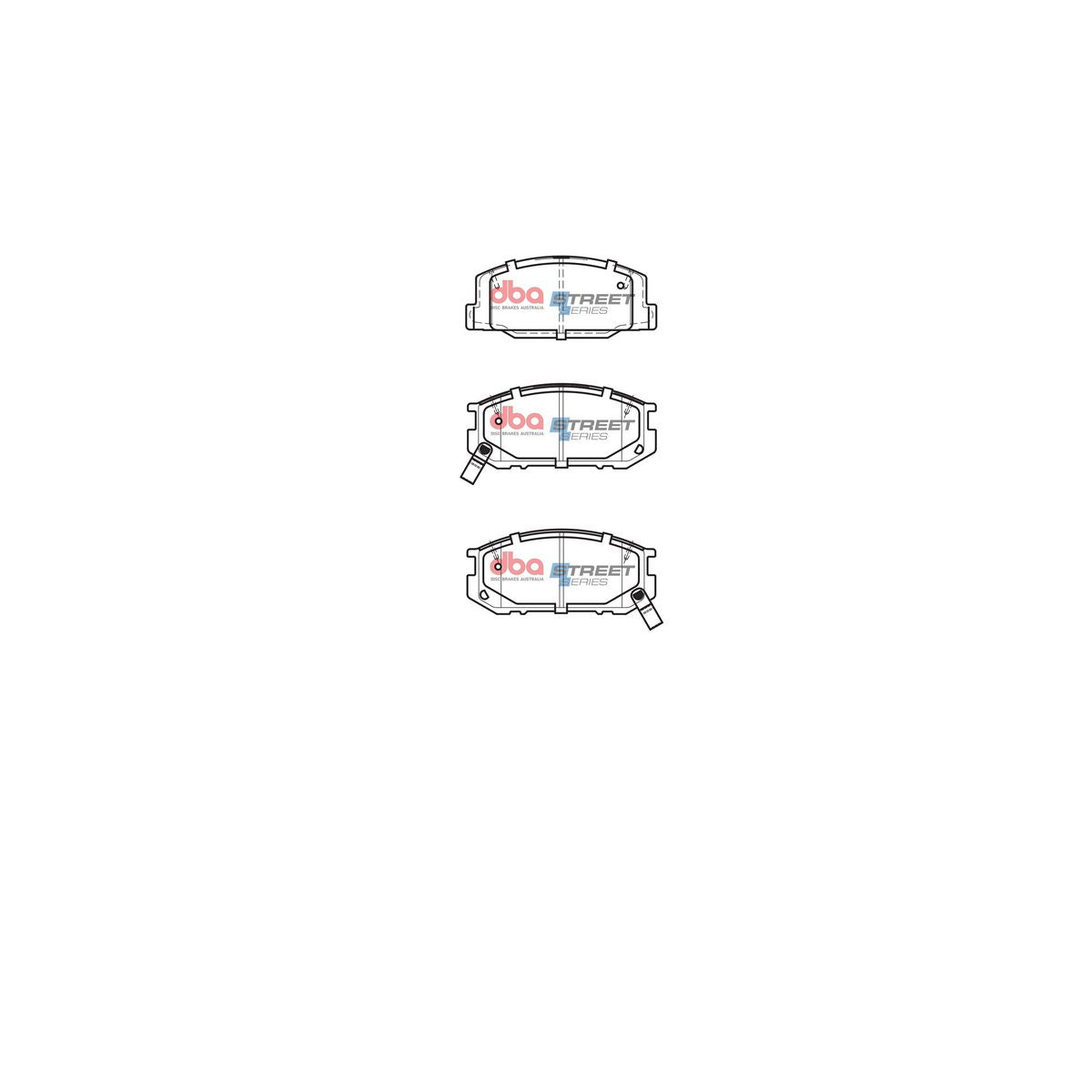 DBA Street Series Brake Pad Set Front DB1208SS