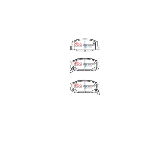 DBA Street Series Brake Pad Set Front DB1208SS