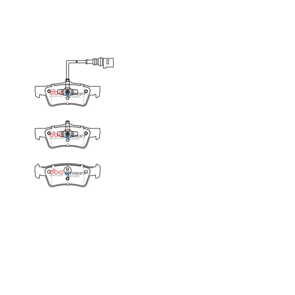 DBA Street Series Brake Pad Set Rear DB2201SS