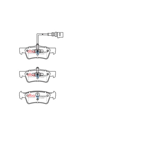 DBA Street Series Brake Pad Set Rear DB2201SS