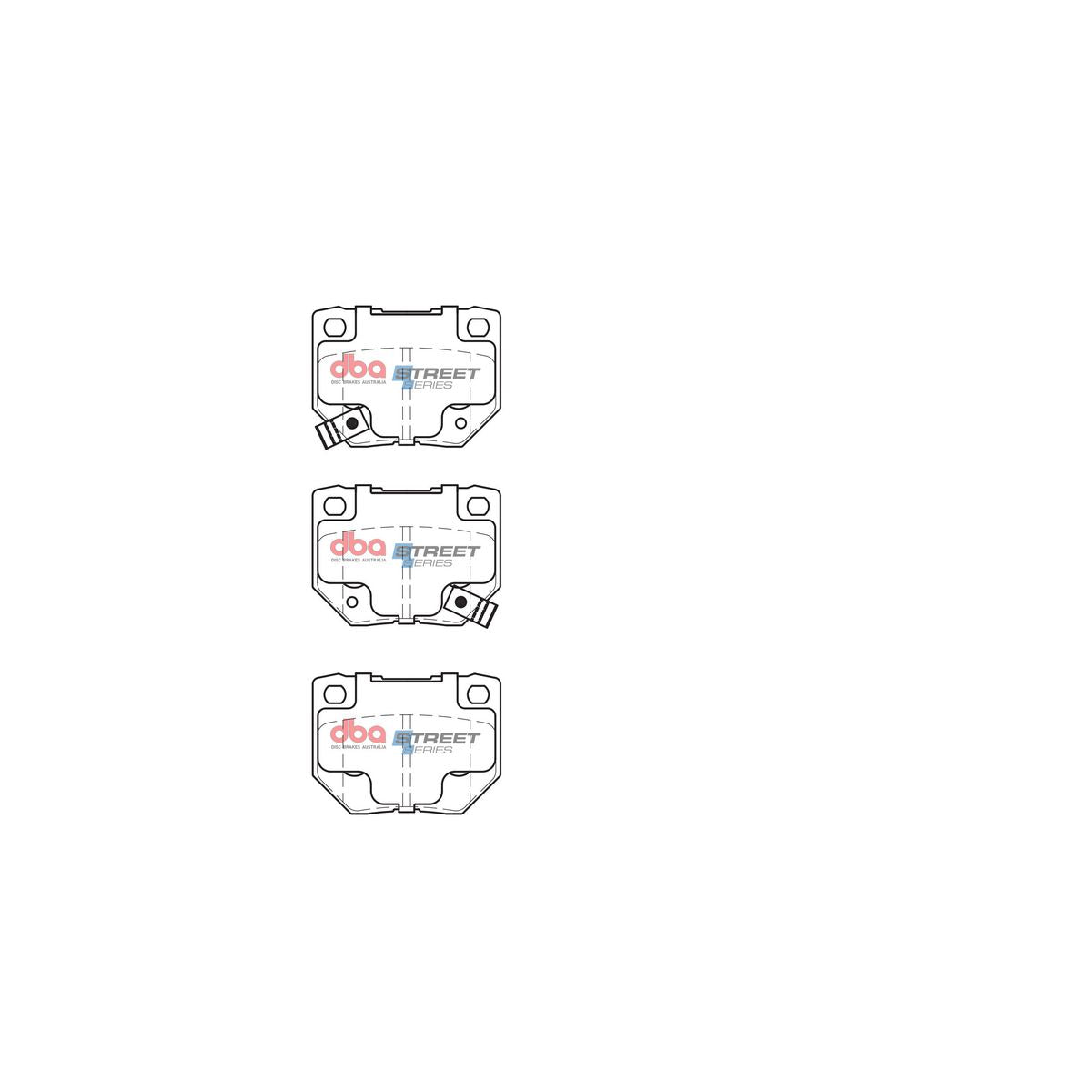 DBA Street Series Brake Pad Set Rear DB1220SS