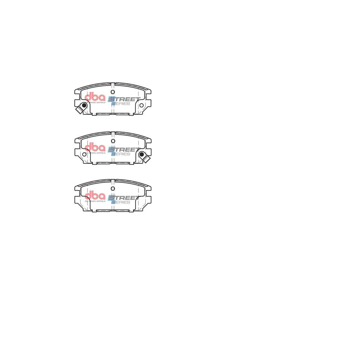 DBA Street Series Brake Pad Set Rear DB1238SS