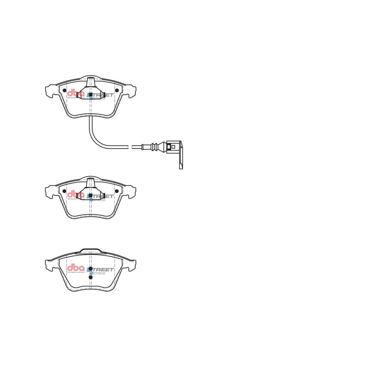 DBA Street Series Brake Pad Set Front DB2402SS