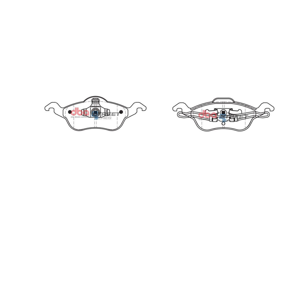 DBA Street Series Brake Pad Set Front DB1860SS