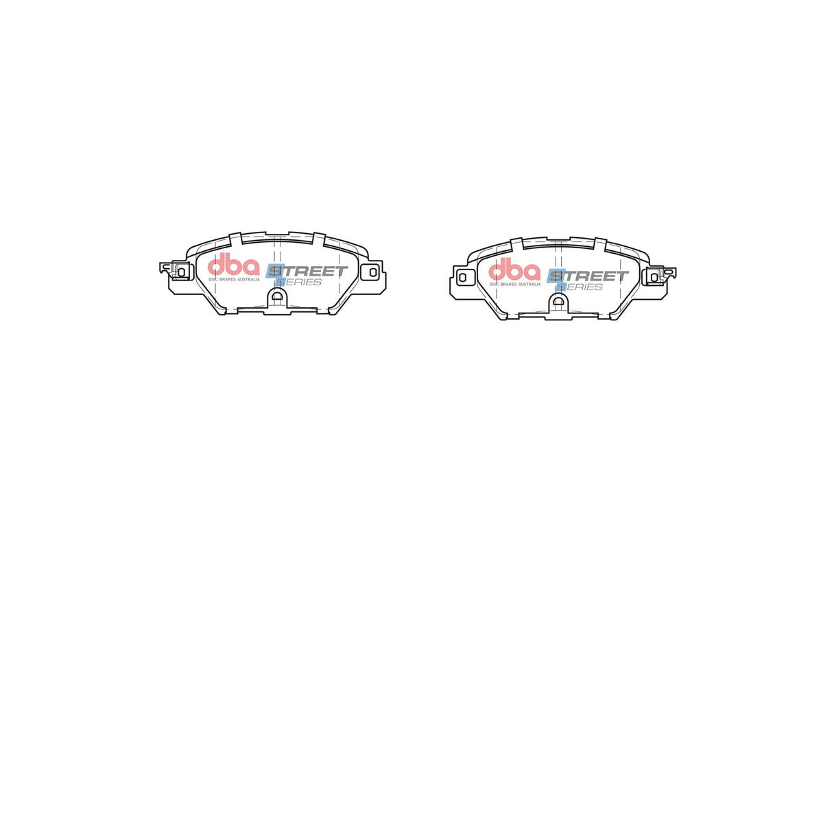 DBA Street Series Brake Pad Set Rear DB2414SS