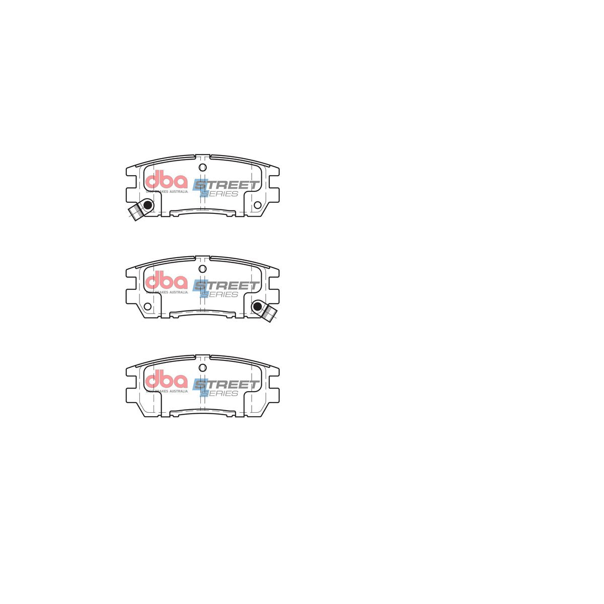 DBA Street Series Brake Pad Set Rear DB1231SS
