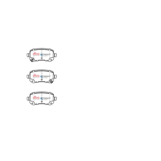 DBA Street Series Brake Pad Set Rear DB2152SS
