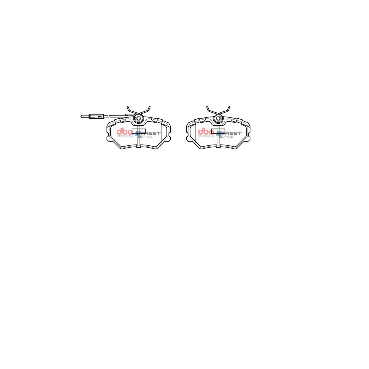 DBA Street Series Brake Pad Set Front DB1258SS