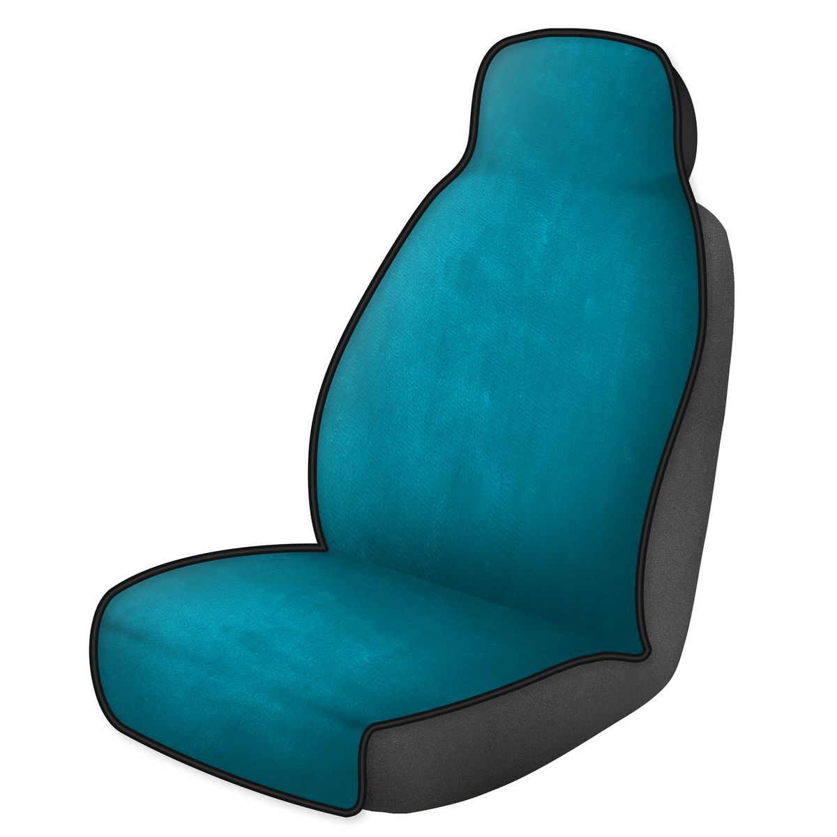 Gearup Seat Protector Single Teal Plush GUSPTPS