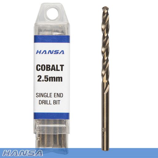 HANSA Cobalt 2.5mm Drill Bit (10 Pack) HDB-2.5CSE