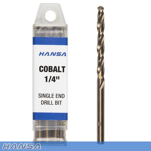 HANSA Cobalt 1/4 Drill Bit (10 Pack) HDB-1/4CSE