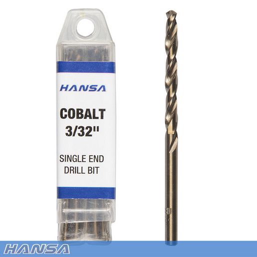 HANSA Cobalt 3/32 Drill Bit (10 Pack) HDB-3/32CSE