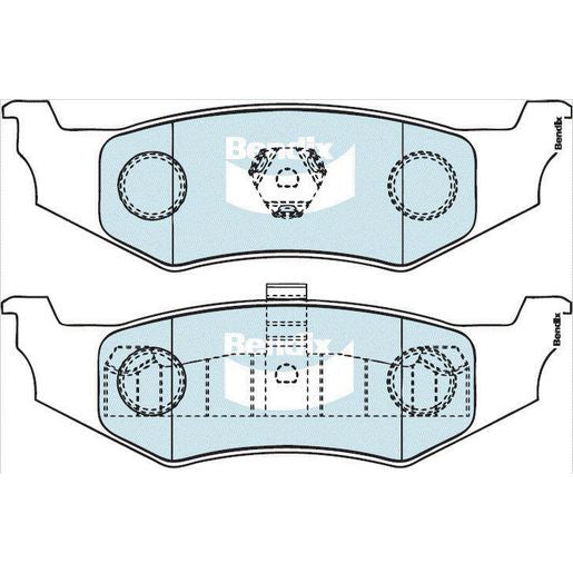 Bendix General CT Brake Pad Set Rear DB2172 GCT