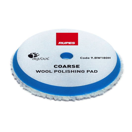 Rupes Wool Polishing Pad D-A Coarse Blue 150/175mm 1Pk 9.BW180H/1