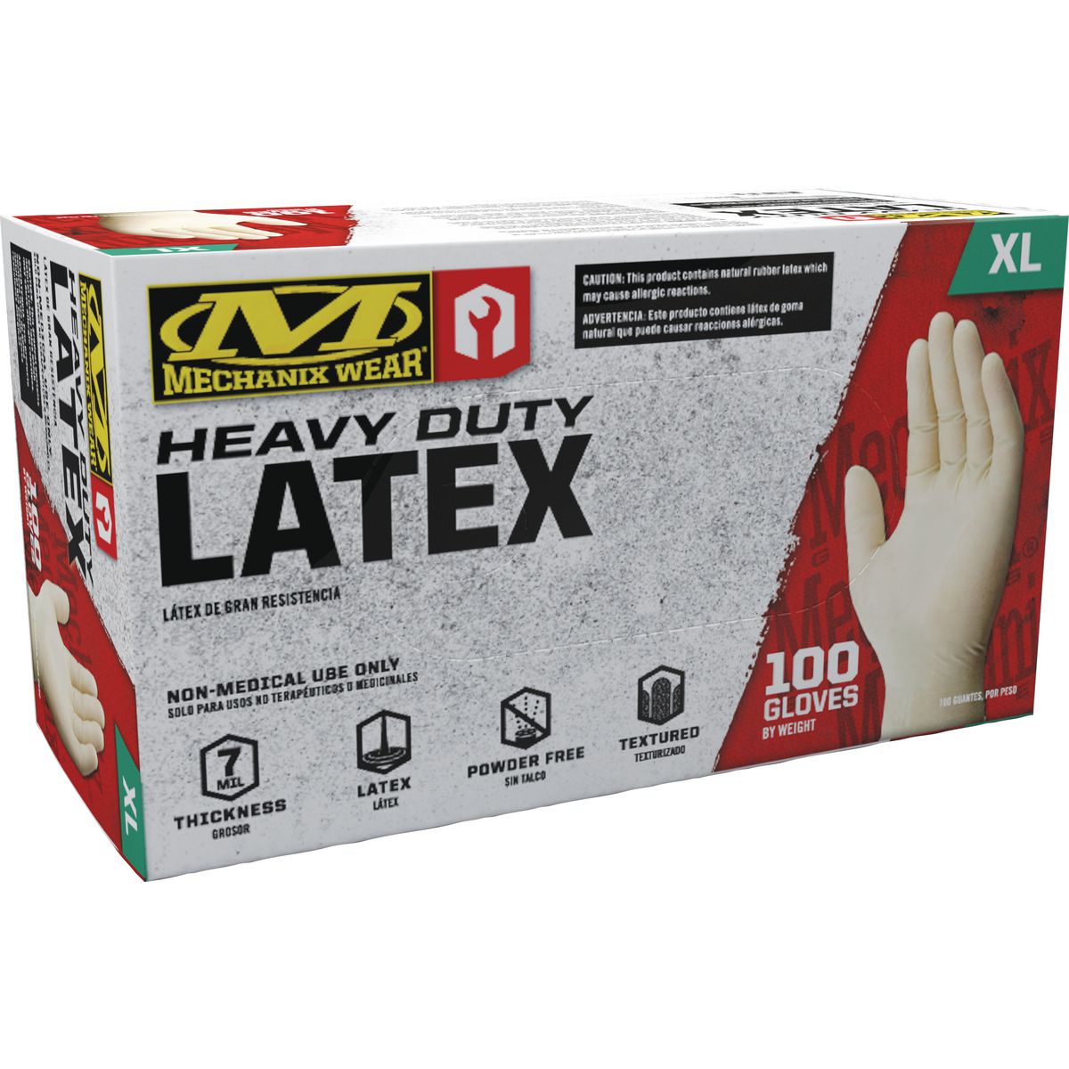 Mechanix Wear Latex Disposable Gloves 7 Mil XL 100pk