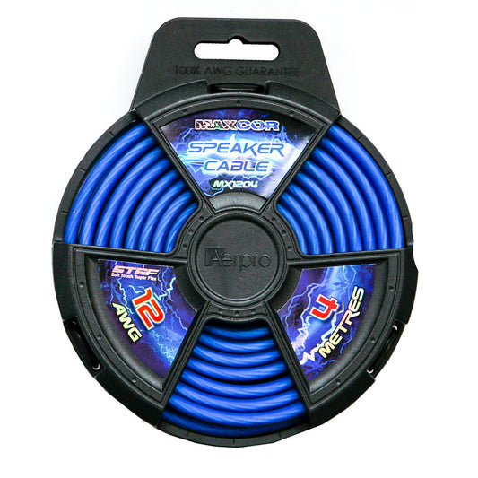 Aerpro Maxcor Speaker Cable 12AWG 4 Meters - Blue MX1204
