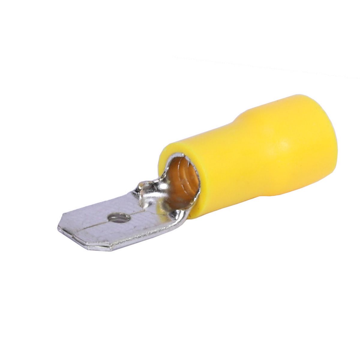 Aerpro Spade Terminal Male Insulated 6.4mm Yellow 100pc APSM63Y