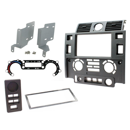 Aerpro Double Din Facia Suits Landrover Defender Matte Black 2007-2015 FP8468