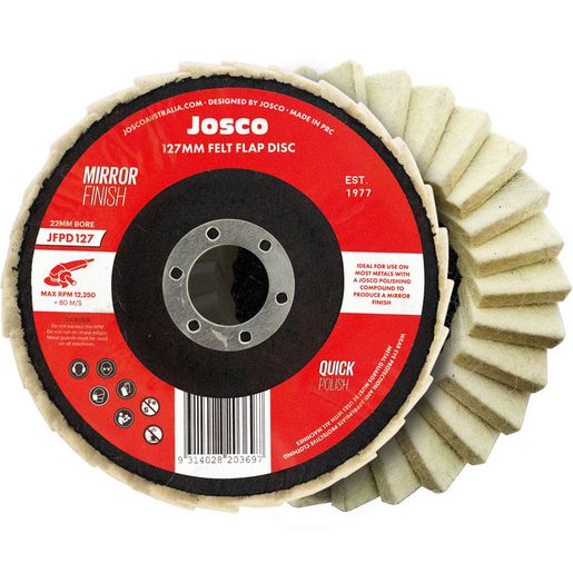 Josco 127mm Felt Polishing Flap Disc JFPD127