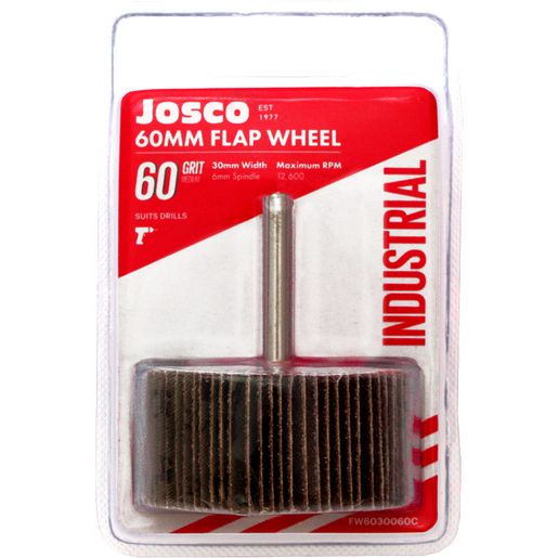 Josco 60mm x 30mm Flap Wheel 60 Grit FW6030060C