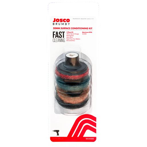 Josco 50mm Surface Conditioning Kit 5 Piece BSCK505