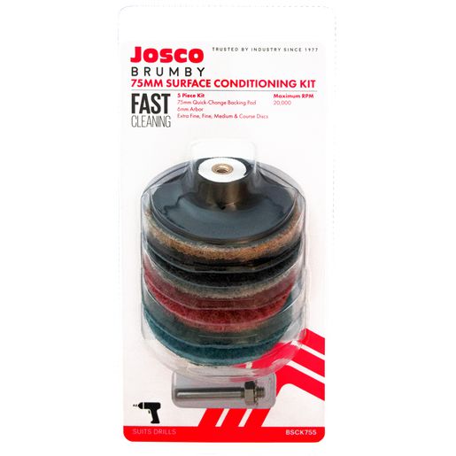 Josco 75mm Surface Conditioning Kit 5 Piece BSCK755