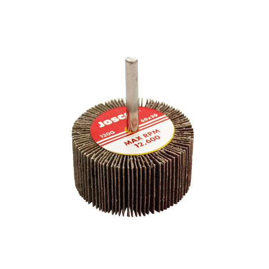 Josco 60mm x 30mm Flap Wheel 120 Grit FW6030120C