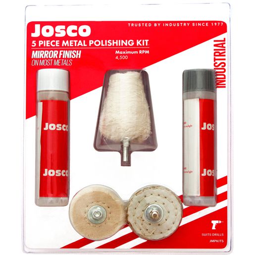 Josco Metal Polishing Kit 5 Piece JMPKIT5