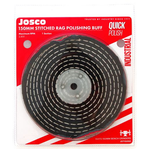 Josco 150mm x 50 Buff Stitched Rag Fold JST15050