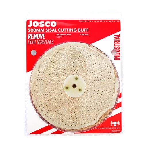 Josco 200mm x 50 Sisal Buff Fold JSZ20050