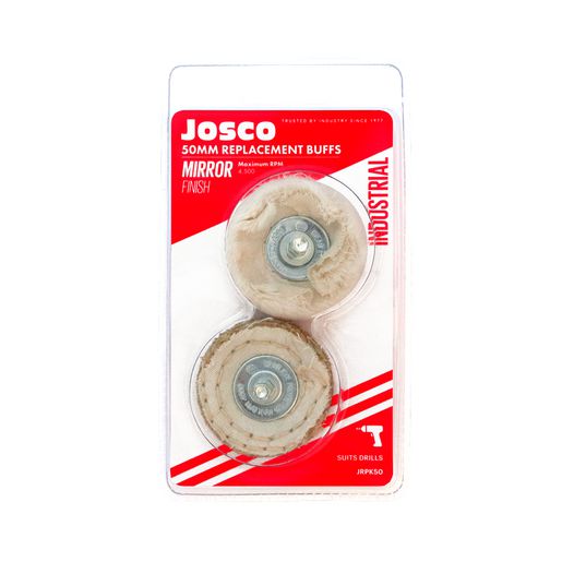 Josco 50mm Replacement Buffs 2 Piece JRPK50