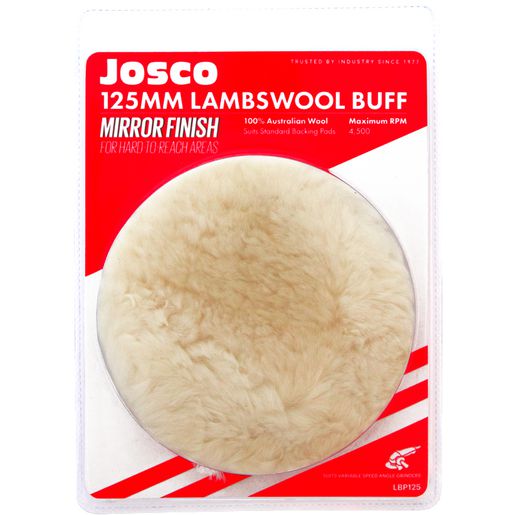 Josco 125mm Lambswool Buff LBP125