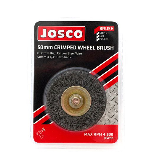 Josco 50mm Crimped Wheel Brush JCW50