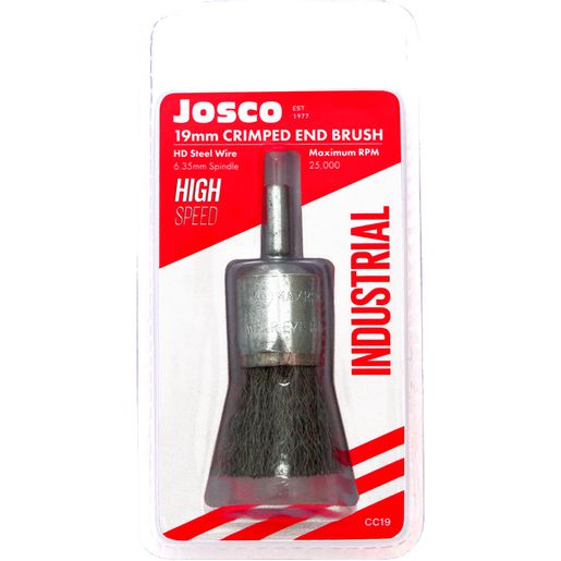 Josco 19mm High Speed Crimped Cup Brush CC19
