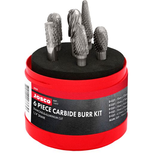 Josco Carbide Burr Kit 6 Piece JBS6