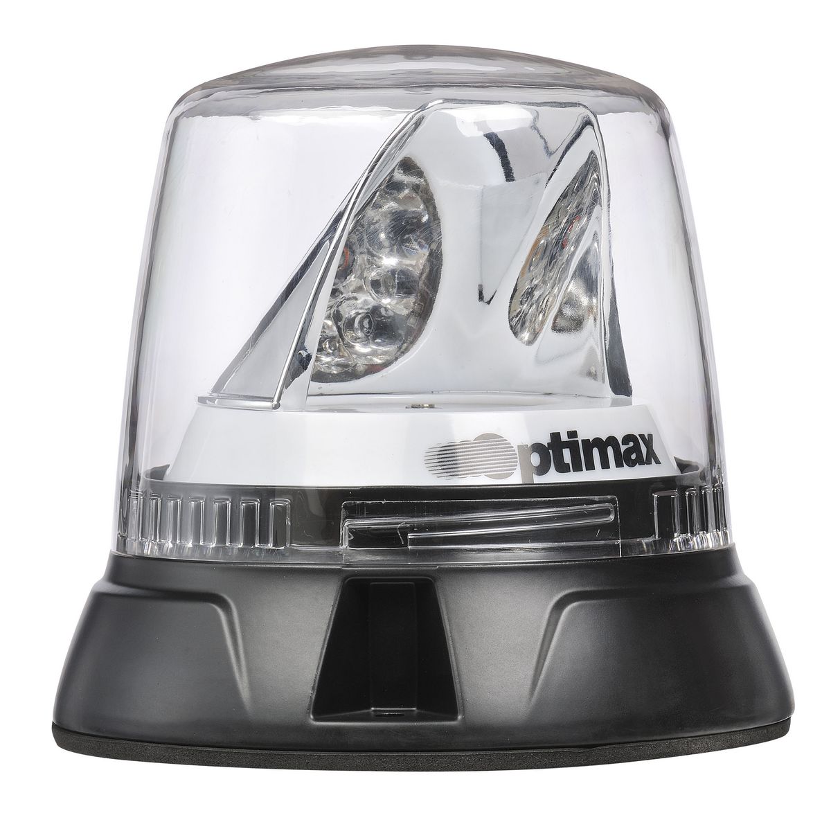 Narva Optimax LED Rotating Beacon with Flange Base Amber/Green 10-33V 85660AG