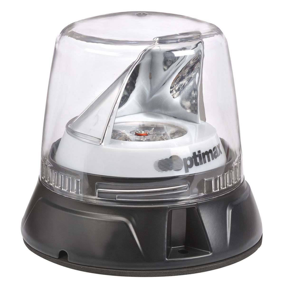 Narva Optimax LED Rotating Beacon with Flange Base Amber/Green 10-33V 85660AG