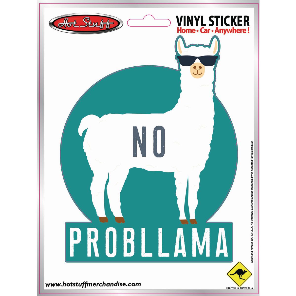 Hotstuff Hotstuff Auto Sticker - No Probllama SH2025