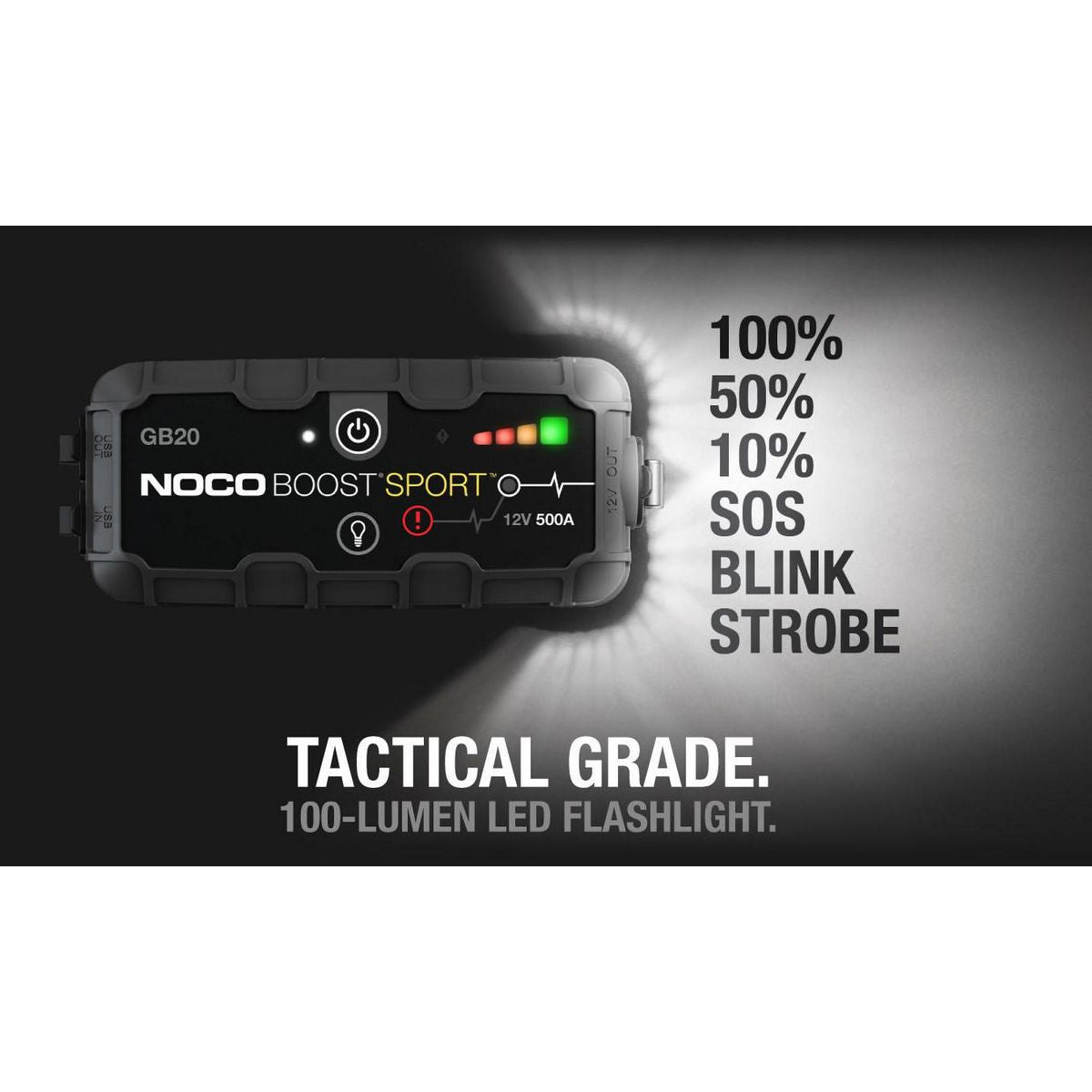 NOCO Boost Sport 500A UltraSafe Lithium Jump Starter GB20