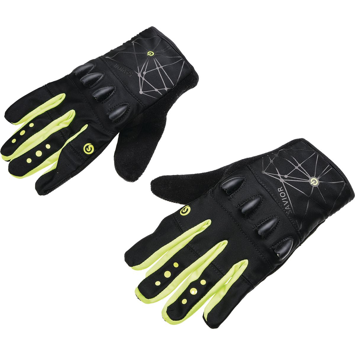 OEX LED Light Gloves, 100 Lumens, Silicone Grip, Rechargeable LLX3002