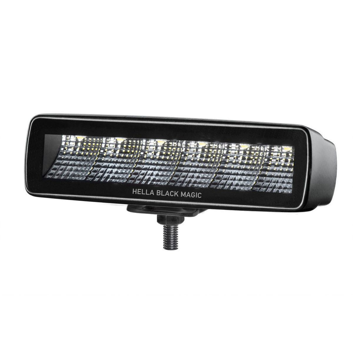 Hella Black Magic 6 LED 6.2 Inch Flood Beam Light Bar 1FB358176201