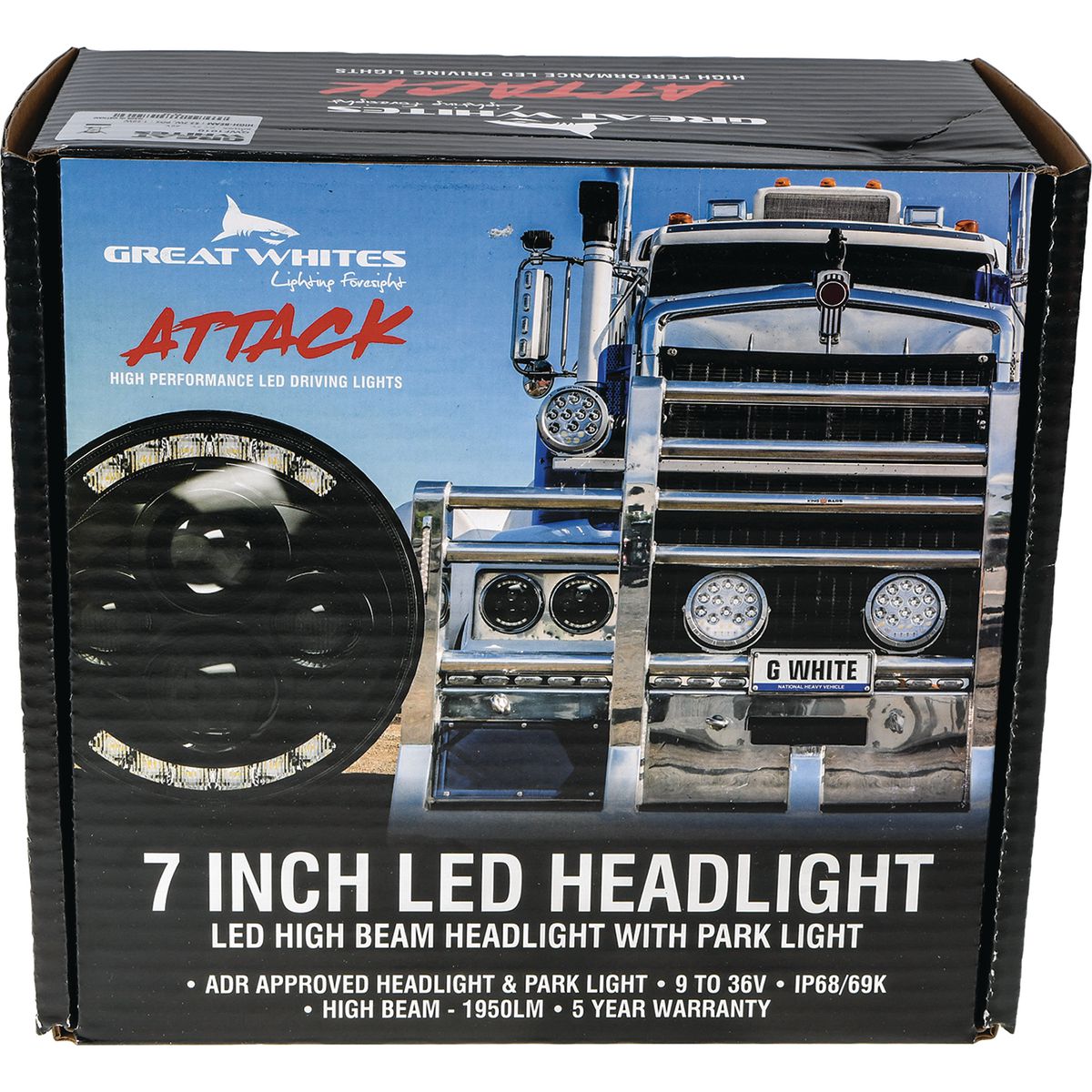 Great Whites LED Headlight High Beam GWF1010