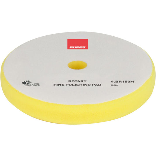 Rupes BigFoot Rotary Fine Foam Polishing Pad Yellow 135mm