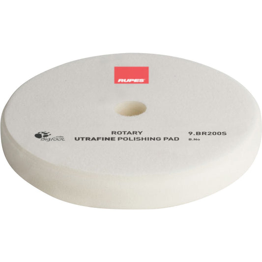 Rupes Bigfoot Rotary Foam Polishing Pad White Ultra Fine 180mm